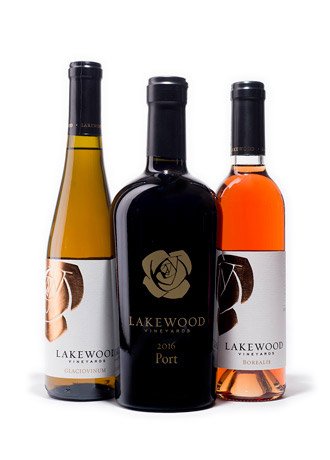 three bottles of Dessert & Port Wines