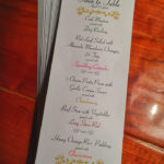 Tank to Table Dinner Menu