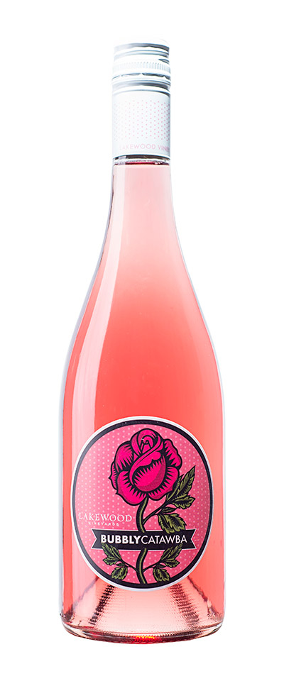 2016 Bubbly Catawba wine bottle