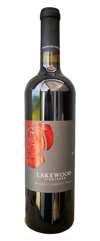 reserve cabernet franc wine bottle