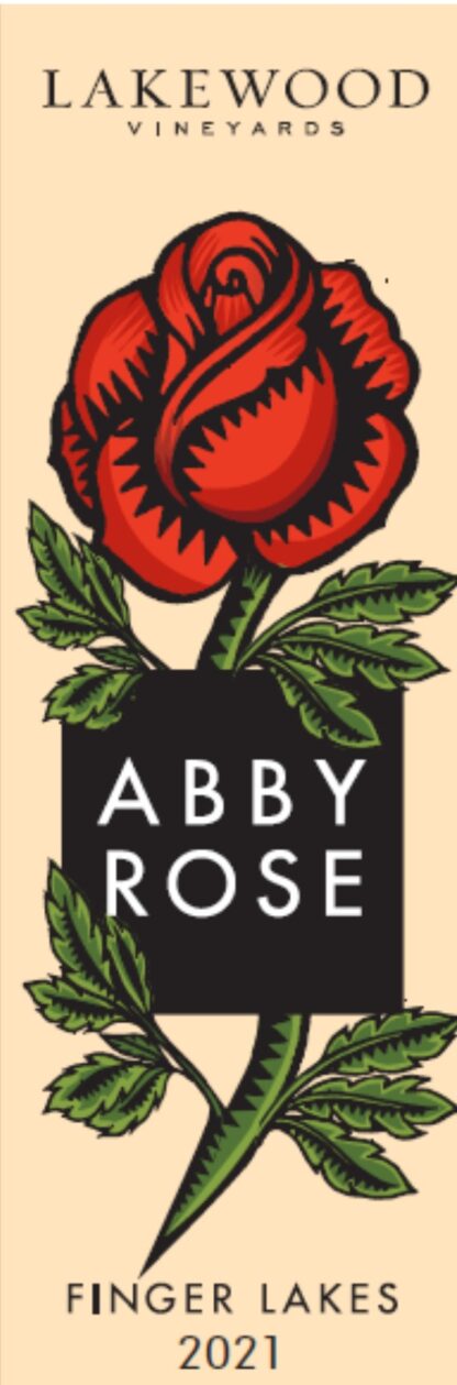 Abbey Rose Wine Label Front