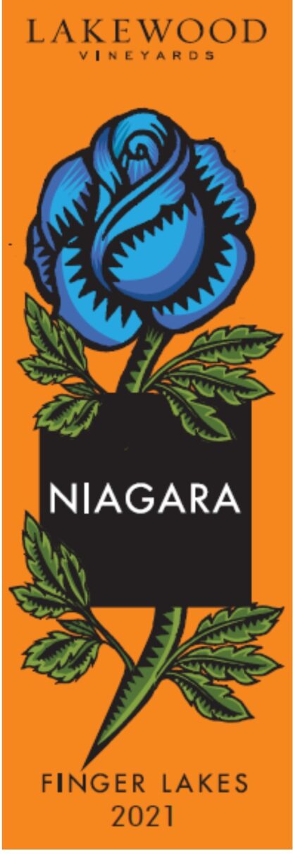 Lakewood Niagara Wine label 2021
